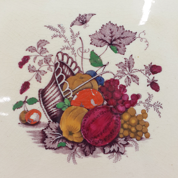 Mason's Square-shaped Fruits & Floral Decorative Plate / Platter c2841 - OP 2775