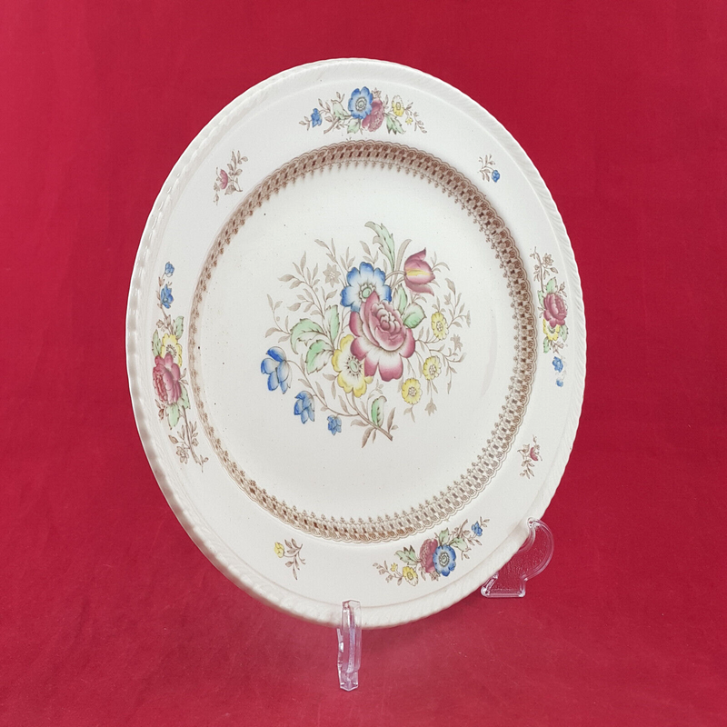 Crown Ducal Multi Transferware Platter Plate (Rare) - OP 2774