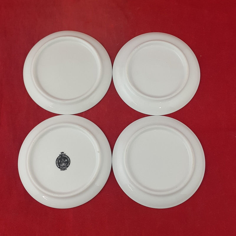 4x Vintage Porcelain Mini Decoratice Plates - 8043 OA
