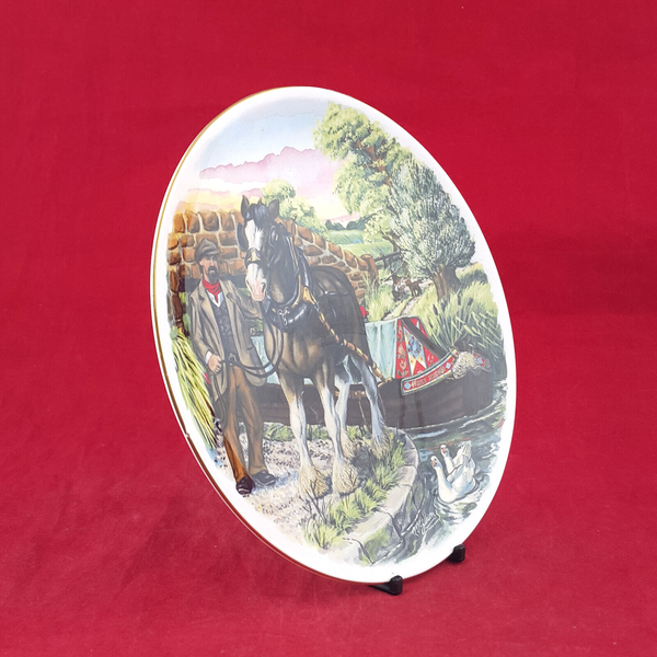 The Barge - Decorative Plate - Man With Horse - OP 2816