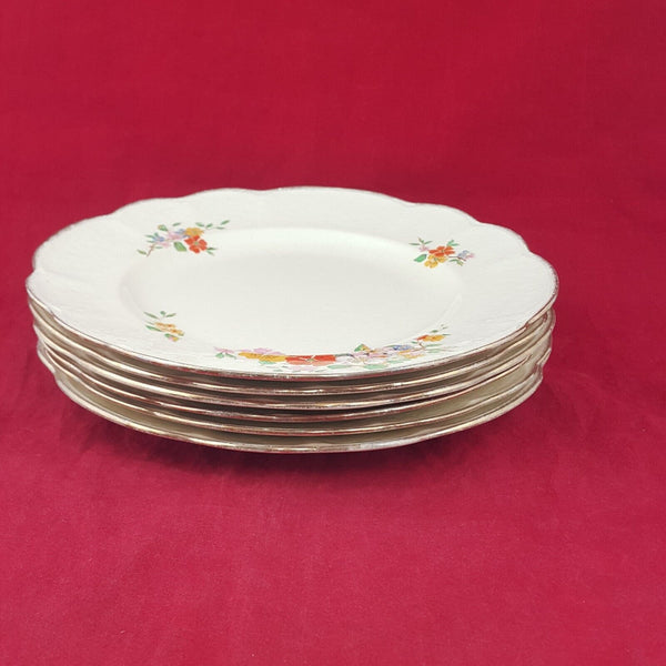 J & G Meakin Sunshine Set of Six 10" Dinner Plate - 8041 OA