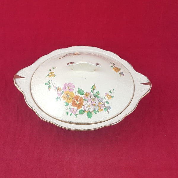 J & G Meakin Sunshine Floral Tureen Vegetable Dish - 8040 OA