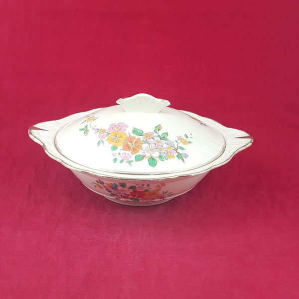 J & G Meakin Sunshine Floral Tureen Vegetable Dish - 8040 OA