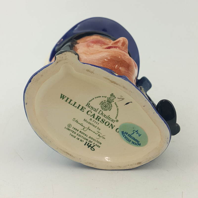 Royal Doulton Character Jug Small - Willie Carson D7111 – RD 2779