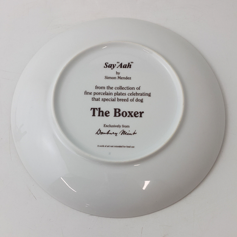 Danbury Mint Decorative Plate - The Boxer - Say "Aah" - OP 2838