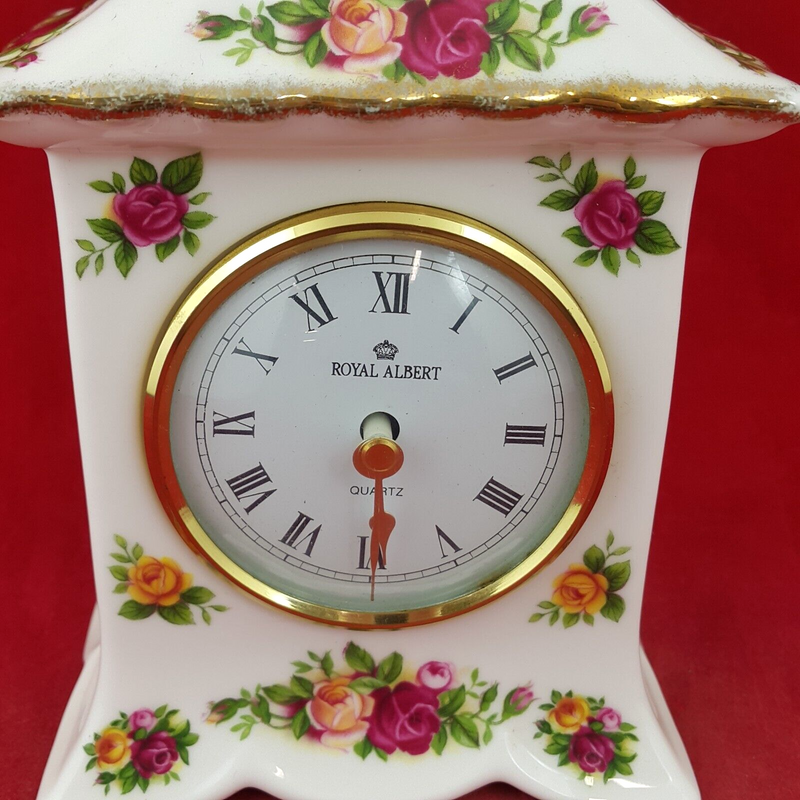 Royal Albert Old Country Roses Mantel Clock - 8074 OA
