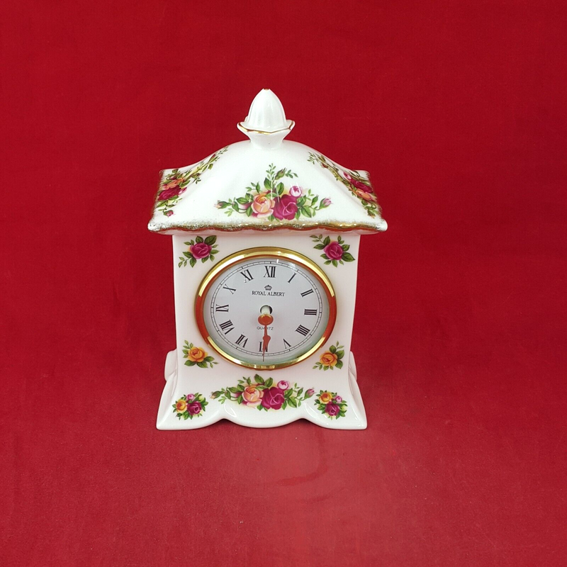 Royal Albert Old Country Roses Mantel Clock - 8074 OA