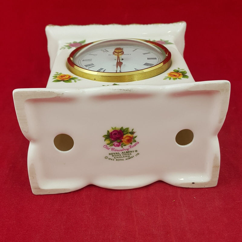 Royal Albert Old Country Roses Mantel Clock - 8074 OA