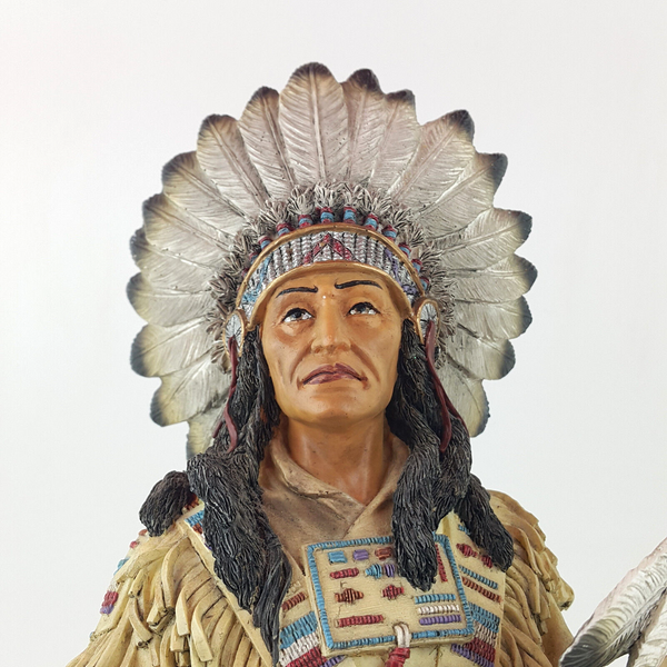 Leonardo Collection Sitting Bull Native American Indian Figure Standing- OV 2871