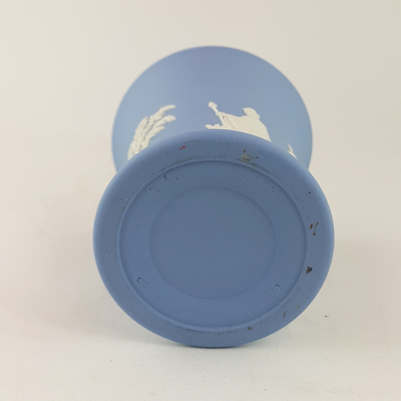 Wedgwood - Blue Jasperware Posy Vase - WD 2841