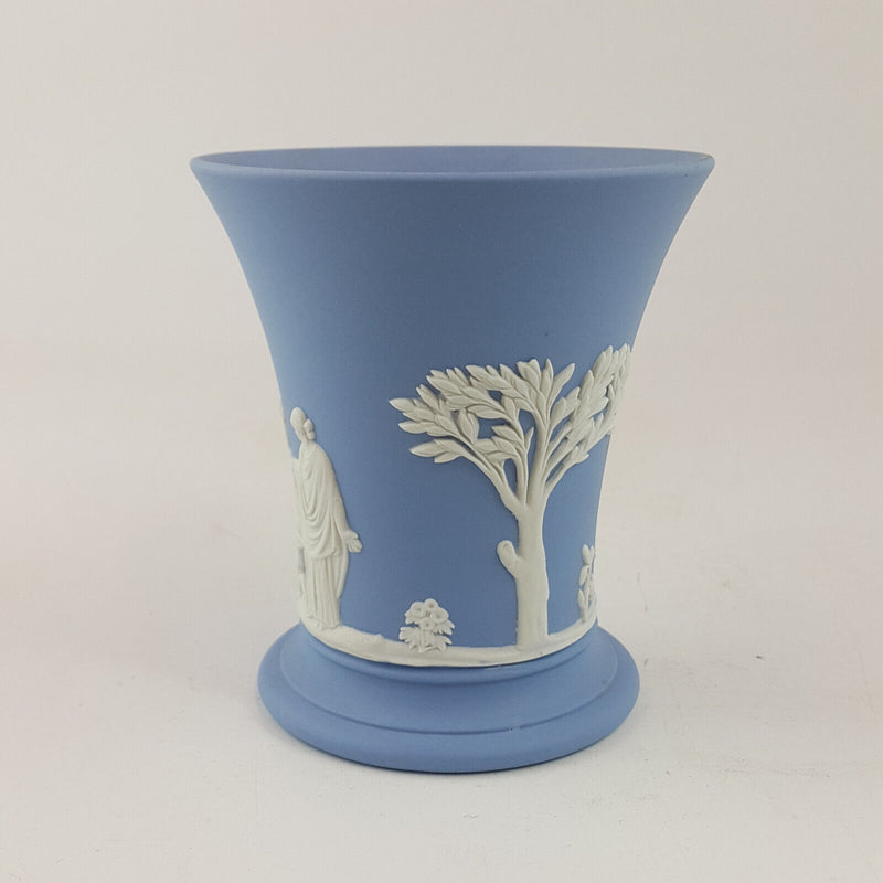 Wedgwood - Blue Jasperware Posy Vase - WD 2841