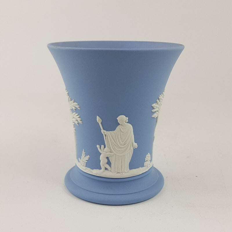 Wedgwood - Blue Jasperware Posy Vase - WD 2841