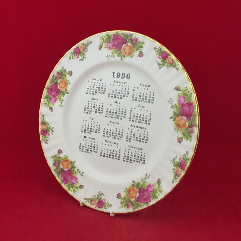 Royal Albert Old Country Roses 1996 Calendar Plate - 8082 OA