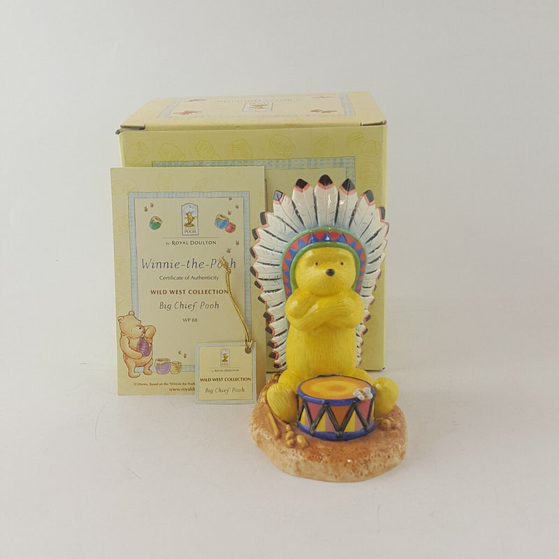 Royal Doulton Winnie The Pooh The Wild West Collection Big Chief Pooh  WP88 - 81