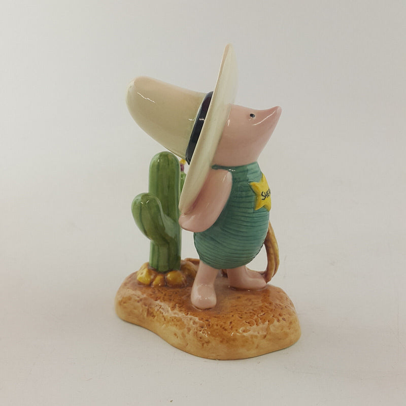 Royal Doulton Winnie The Pooh - Howdy Sheriff Piglet WP89 - RD 2878