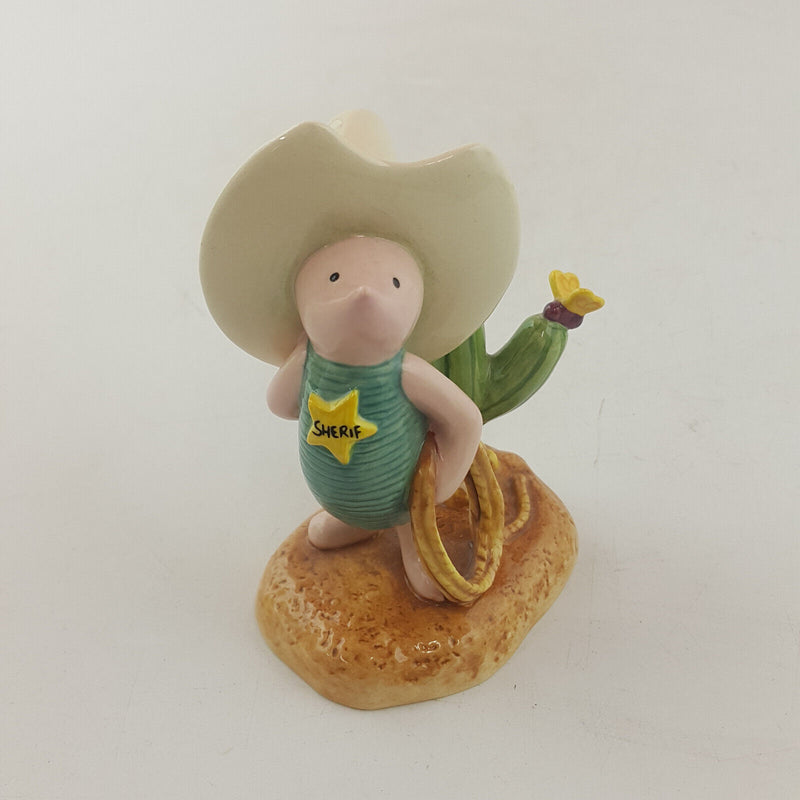 Royal Doulton Winnie The Pooh - Howdy Sheriff Piglet WP89 - RD 2878