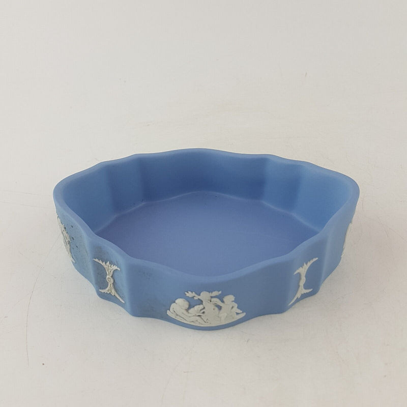 Wedgwood - Blue Jasperware Small Trinket Box - 8090 WD