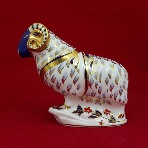 Royal Crown Derby Ram - with Gold Stopper