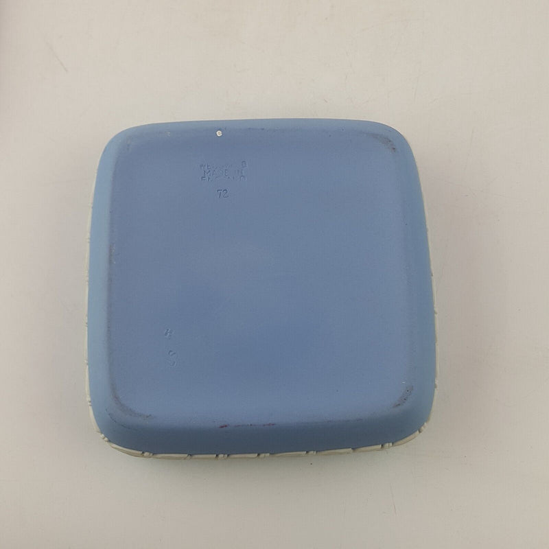 Wedgwood - Blue Jasperware Square Shaped Trinket Box (Chipped) - 8093 WD