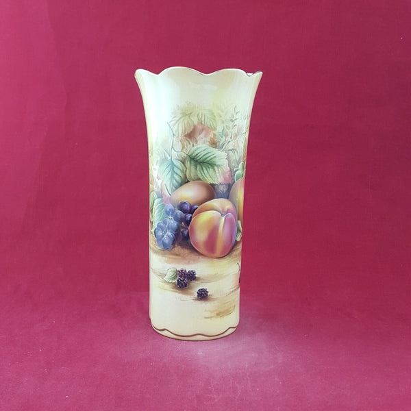 Vintage Aynsley Orchard Gold Large Vase - 8182 O/A