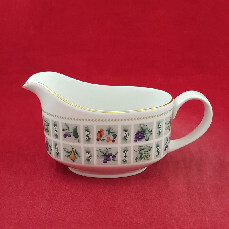 Royal Doulton Tapestry Gravy Boat & Plate - 8169 RD