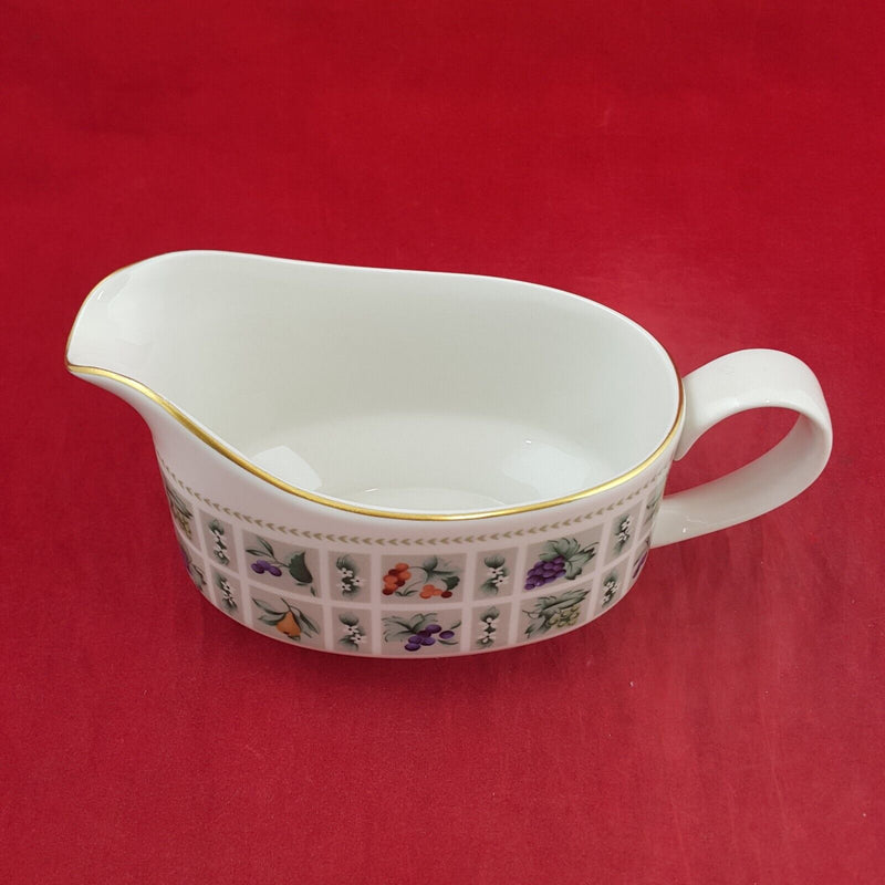 Royal Doulton Tapestry Gravy Boat & Plate - 8169 RD