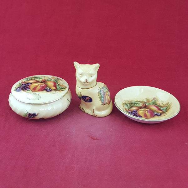 Aynsley Orchard Gold Sweet Dish Cat & Trinket - 8188 O/A