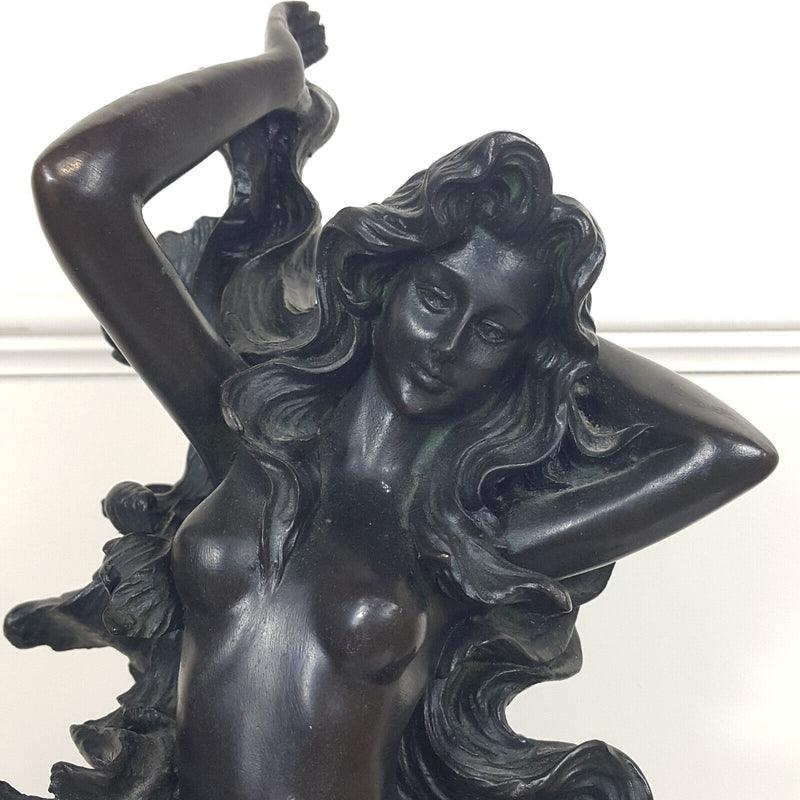 Nude Nymph Girl Bronze Sculpture - OV 2900