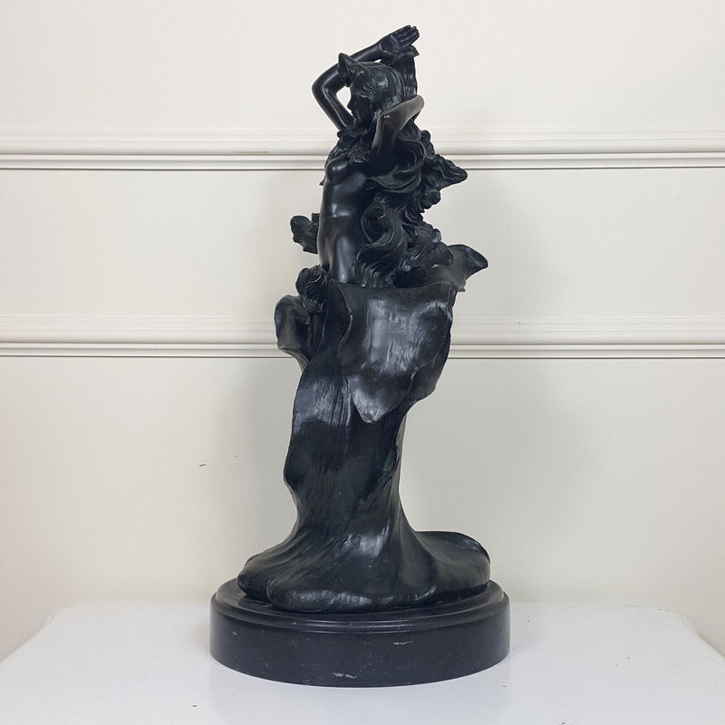 Nude Nymph Girl Bronze Sculpture - OV 2900