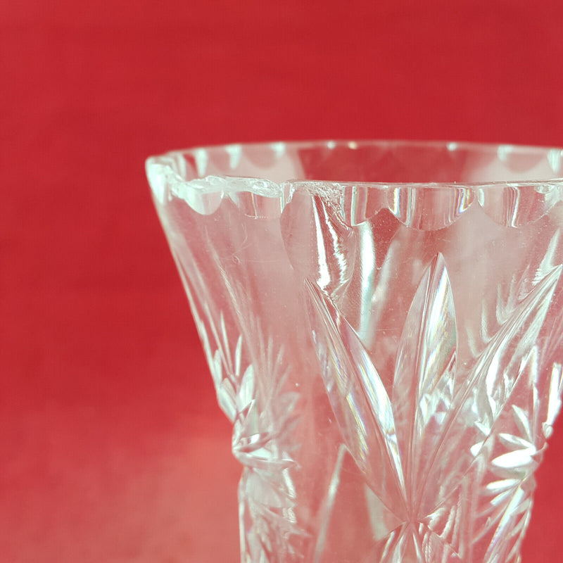 Vintage Crystal Glass Vase - OV 2990