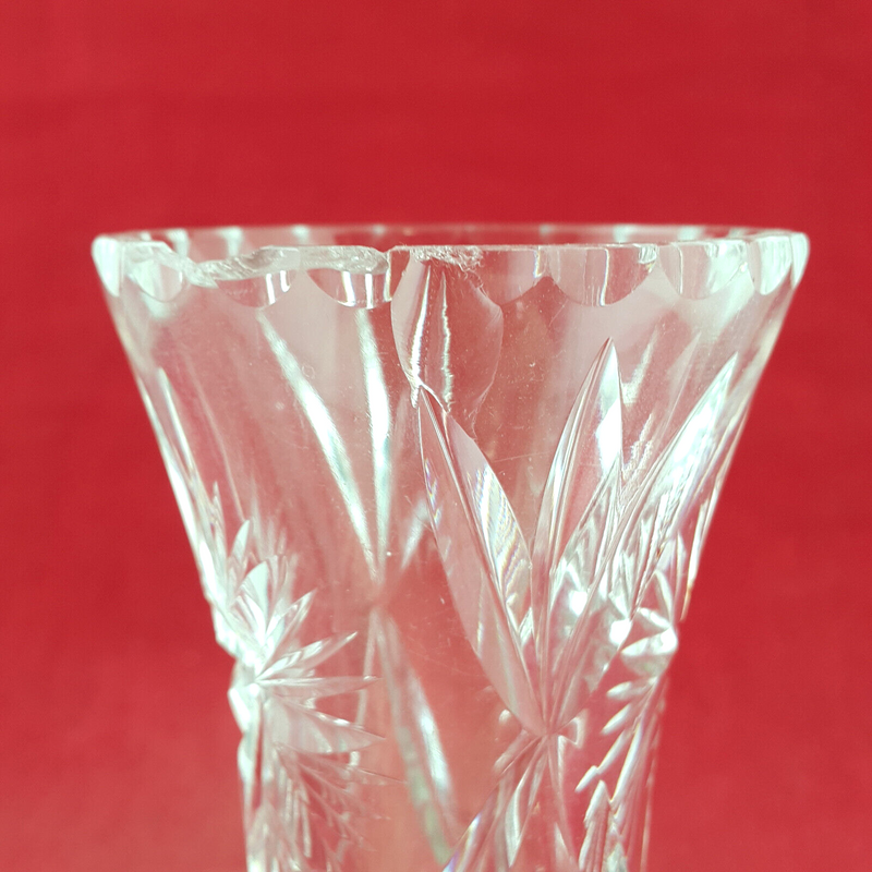 Vintage Crystal Glass Vase - OV 2990