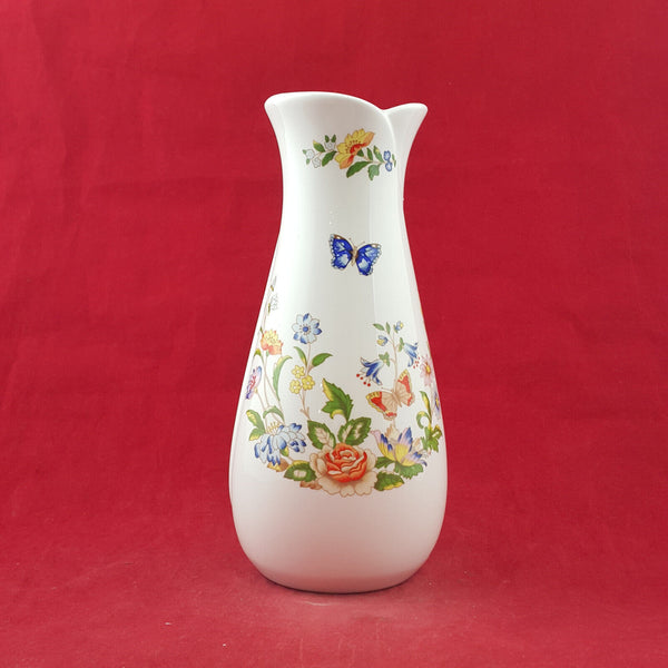 Aynsley Cottage Garden Flowers & Butterflies Georgian Vase 8-inch - OP 3029