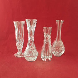 Vintage Set of Four Glass Vases - 8257 OA