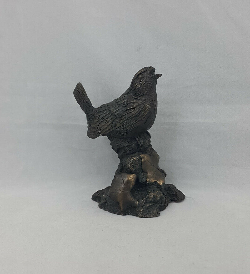 Bronzed Menton Manor Wren/Cock, M18244 - Beak Broken