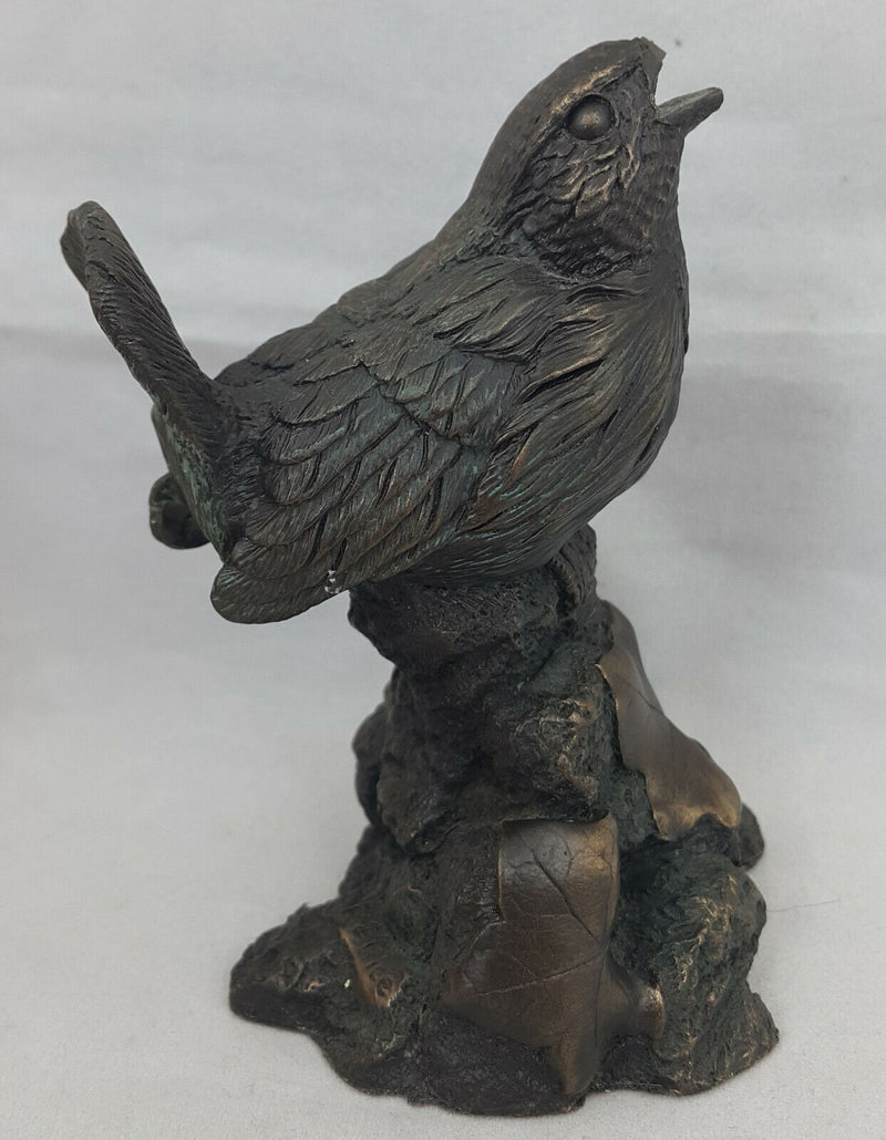 Bronzed Menton Manor Wren/Cock, M18244 - Beak Broken