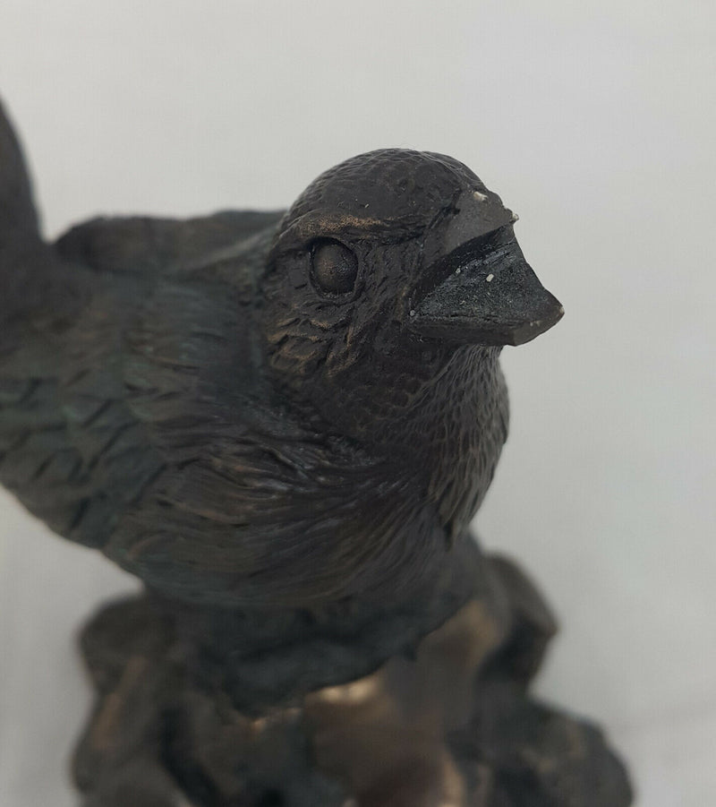 Bronzed Menton Manor Wren/Cock, M18244 - Beak Broken