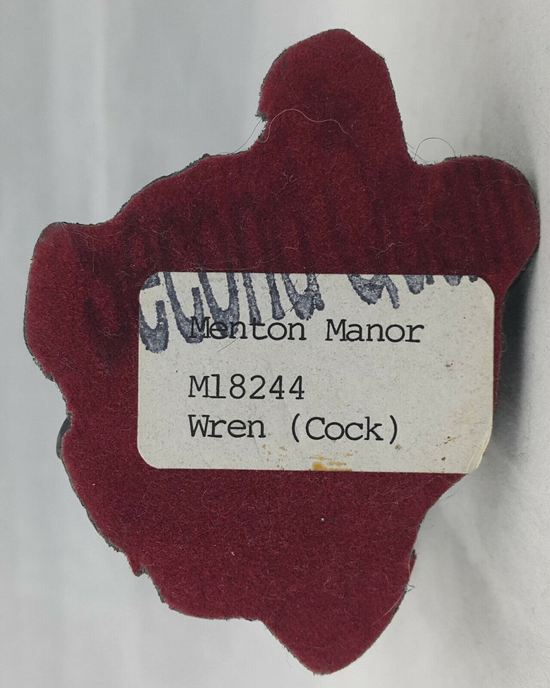 Bronzed Menton Manor Wren/Cock, M18244 - Beak Broken