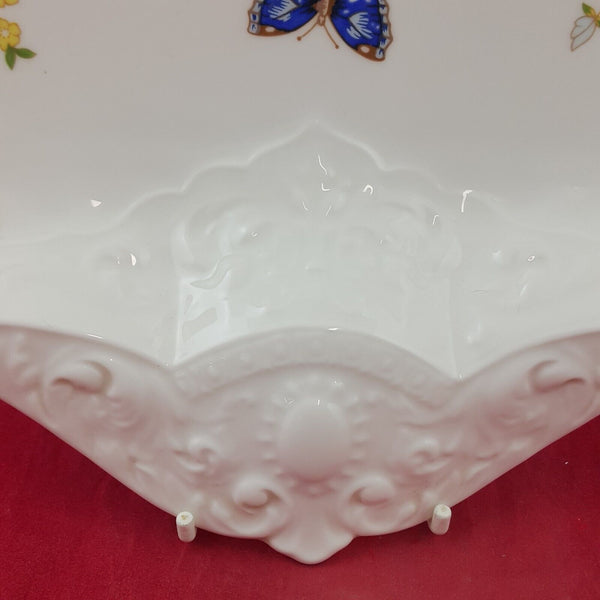 Aynsley Cottage Garden Flowers & Butterflies Shell Shaped Trinket Dish - 8290 OA