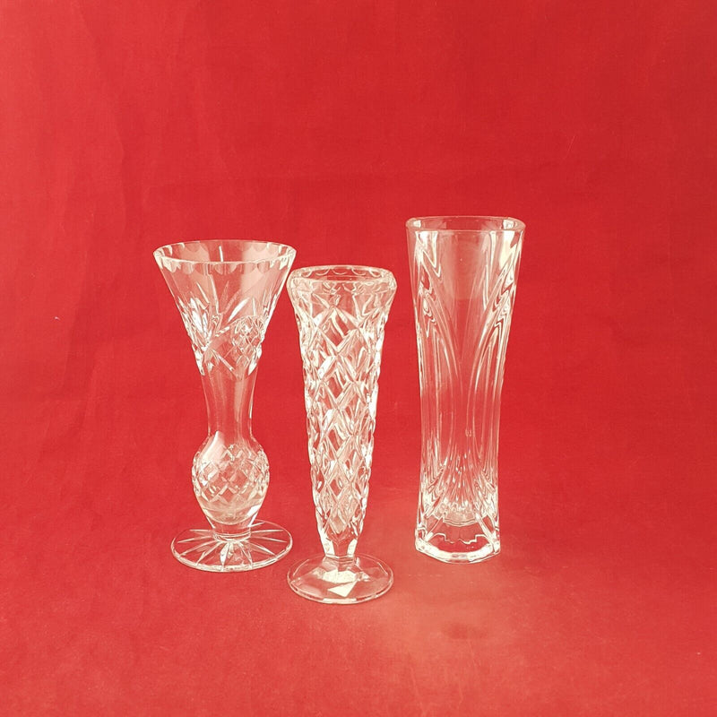 Vintage Glass Set of Three Vases - 8262 OA