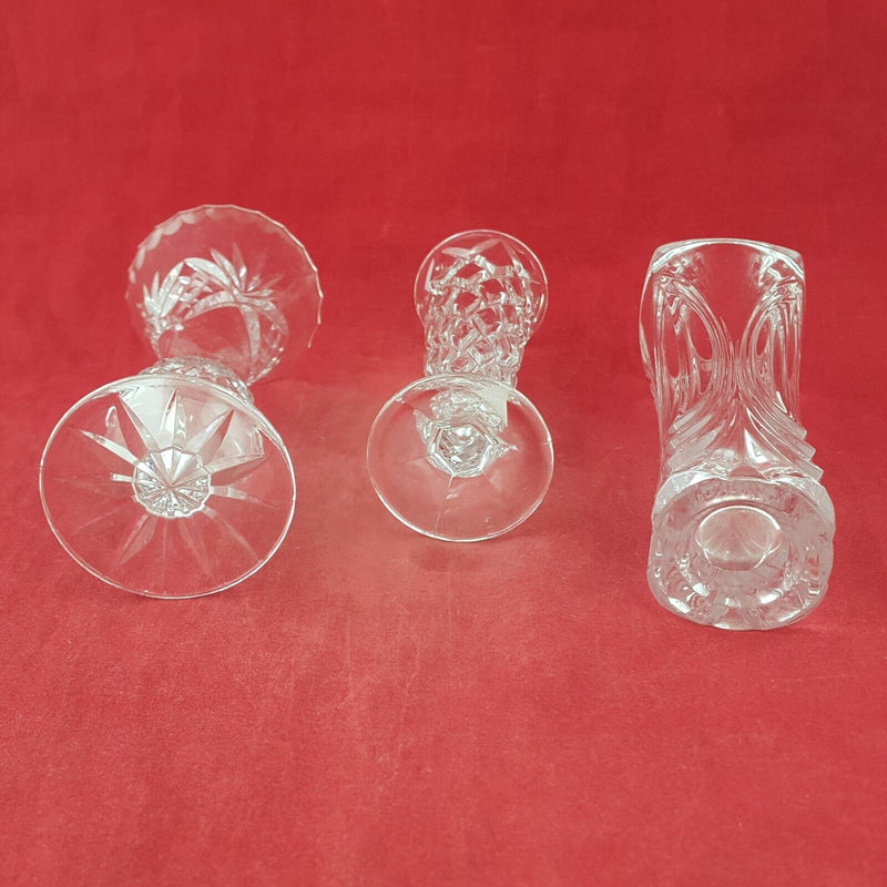 Vintage Glass Set of Three Vases - 8262 OA