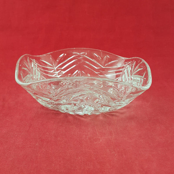 Vintage Square Glass Decorative Fruit Bowl - 8276 OA