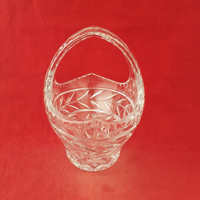 Vintage Crystal Cut Lead Basket - 8275 OA