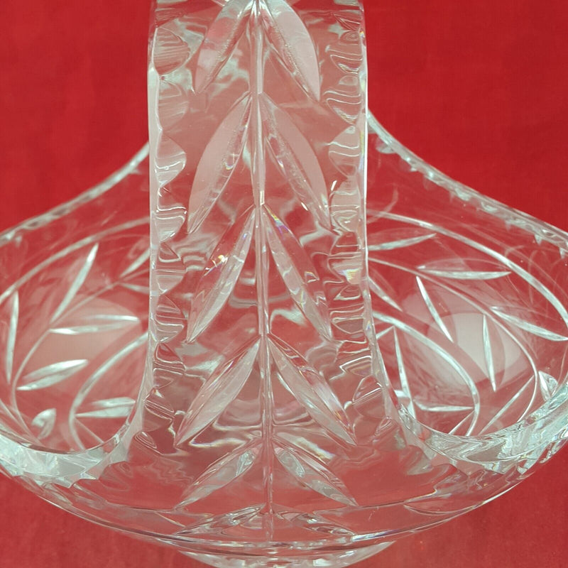 Vintage Crystal Cut Lead Basket - 8275 OA