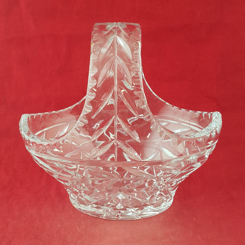 Vintage Crystal Cut Lead Basket - 8275 OA