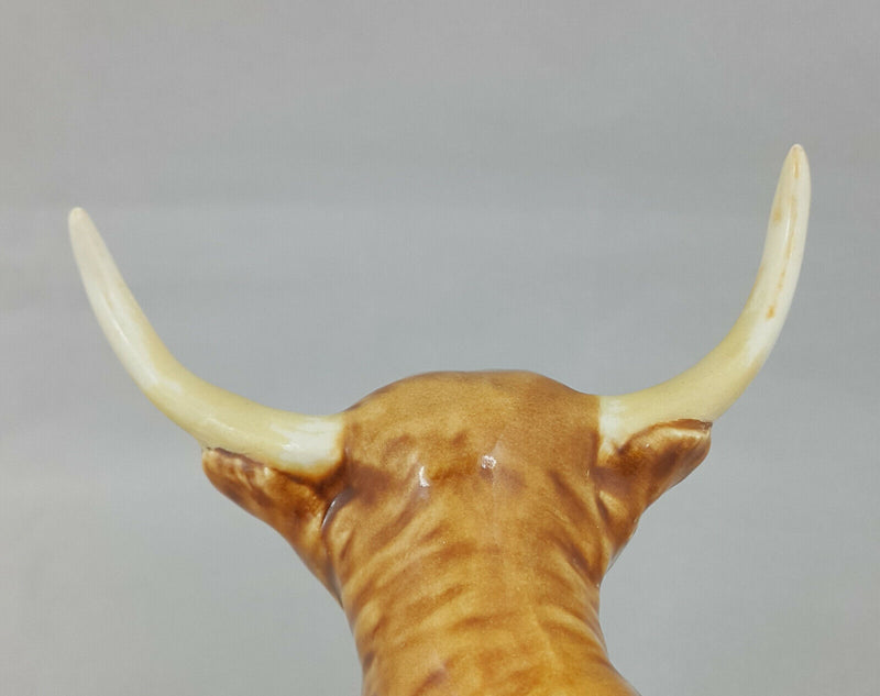 Beswick Highland Cattle Family Bull (Restored left horn), Cow & a Calf