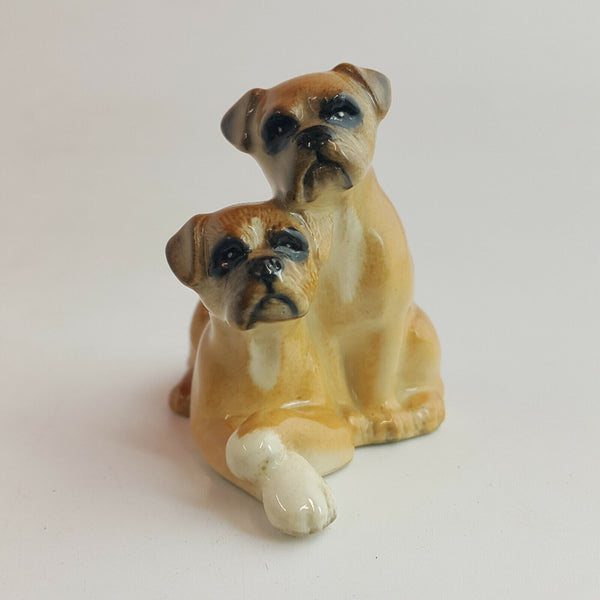 Beswick - Boxers (One Seated, One Lying) Model Number 3475 - BSK 857