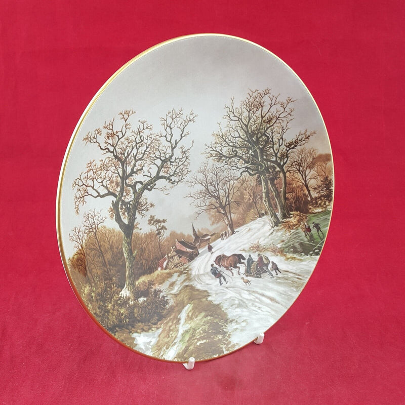Coalport Decorative Plate Winter Landscapes Home For Christmas - 8292 OA