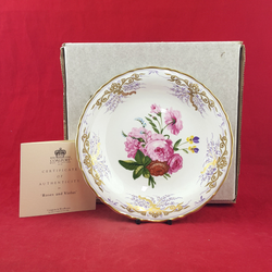 Coalport Decorative Plate - Roses And Violas (Boxed with CoA) - CP 3014