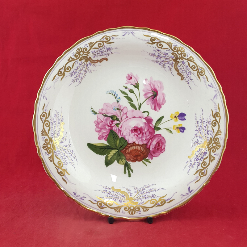 Coalport Decorative Plate - Roses And Violas (Boxed with CoA) - CP 3014