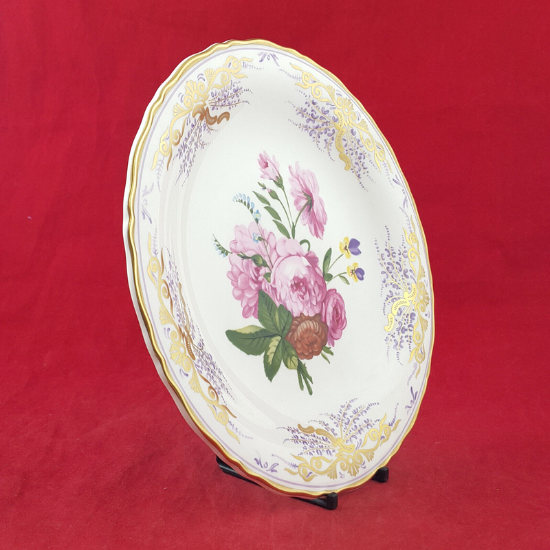 Coalport Decorative Plate - Roses And Violas (Boxed with CoA) - CP 3014